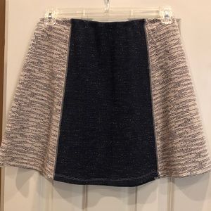 NWT Oddy Heather Grey & Black Skirt, Size Large